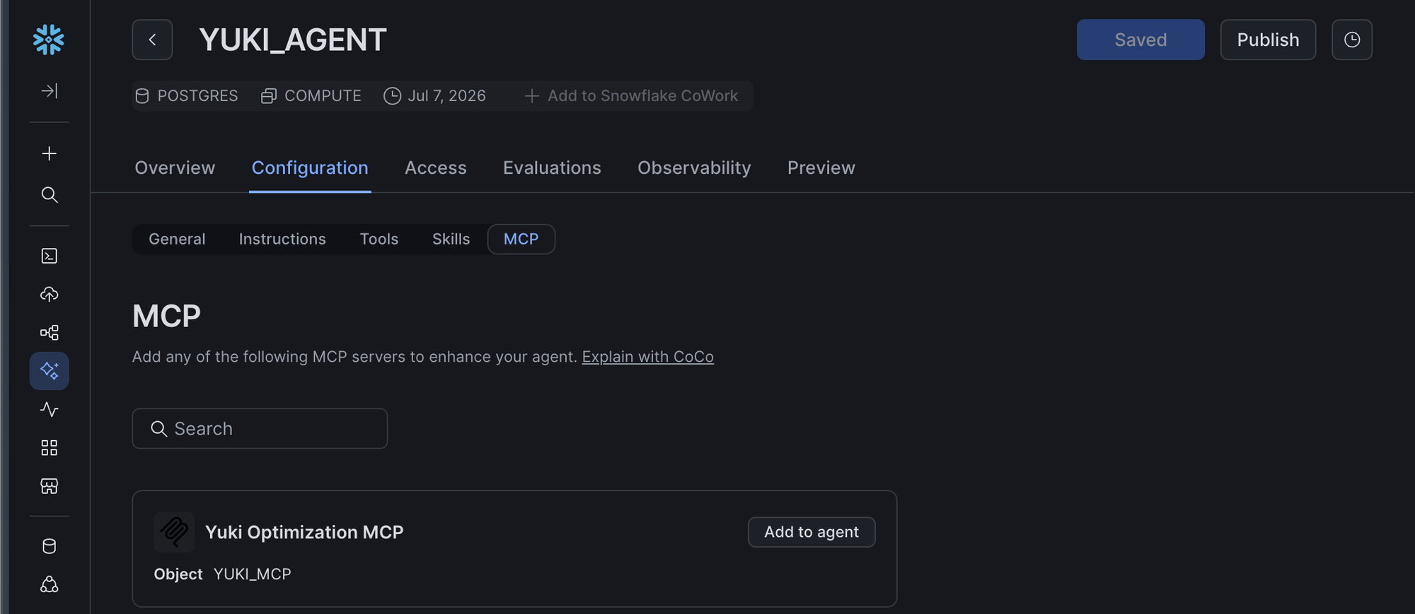 Add to agent